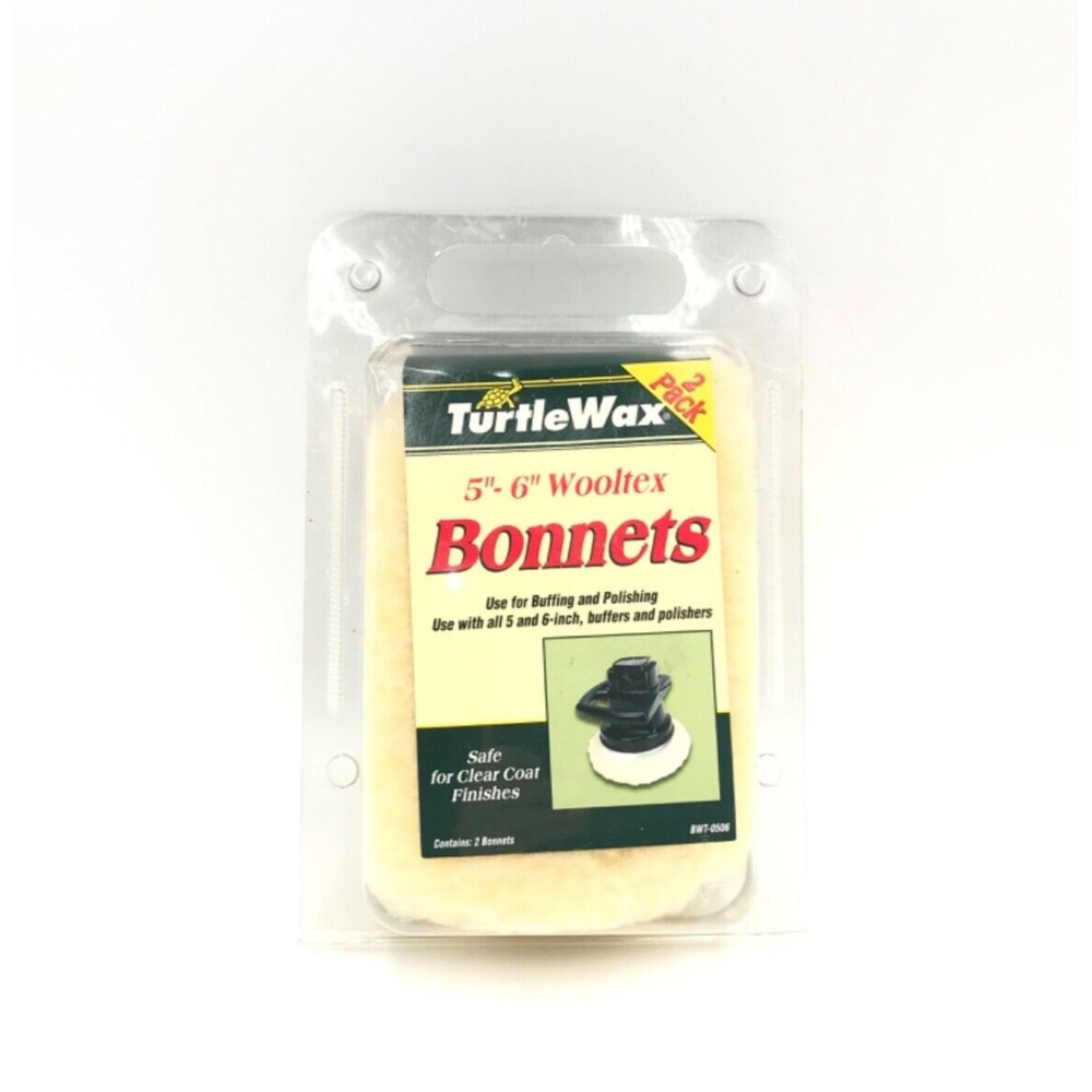 Turtle Wax 5"-6" Wooltex‎ Bonnets 2 Pack BWT-0506 - BRAND NEW